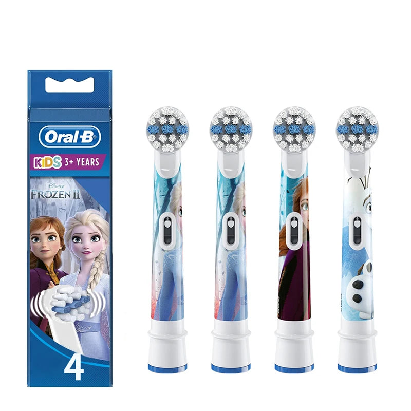 Replacement Toothbrush Head Frozen Design for Girl Thoroughly Clean Teeth and Gum For Orla B Kids Toothbrush