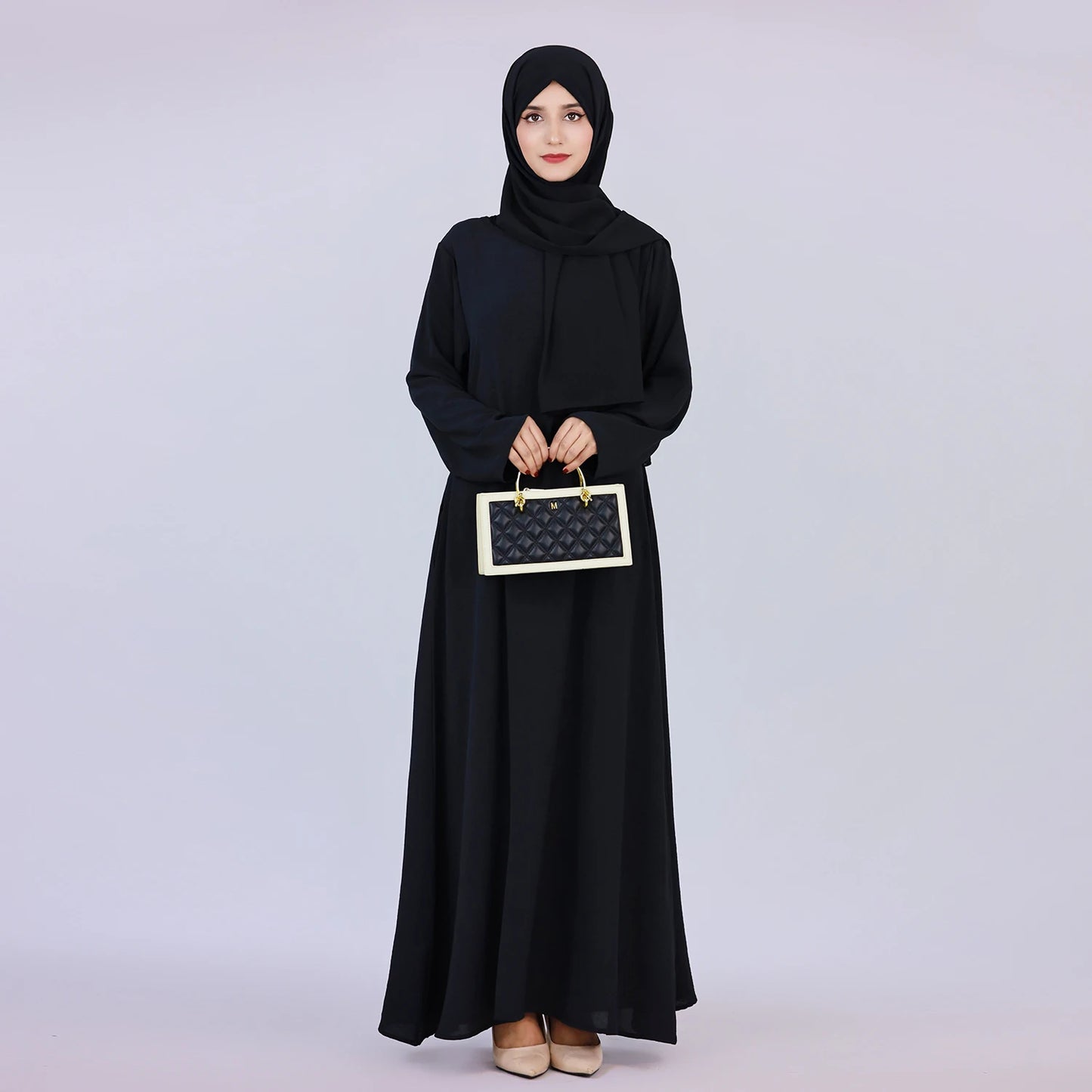 RETAL STYE abaya Simple Style Maxi Dresses for Muslim Women