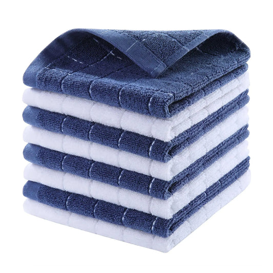 100% Cotton Dishcloth For Kitchen And Home, Ultra Soft And Absorbent Kitchen, Towel Reusable Cleaning Cloth Tools