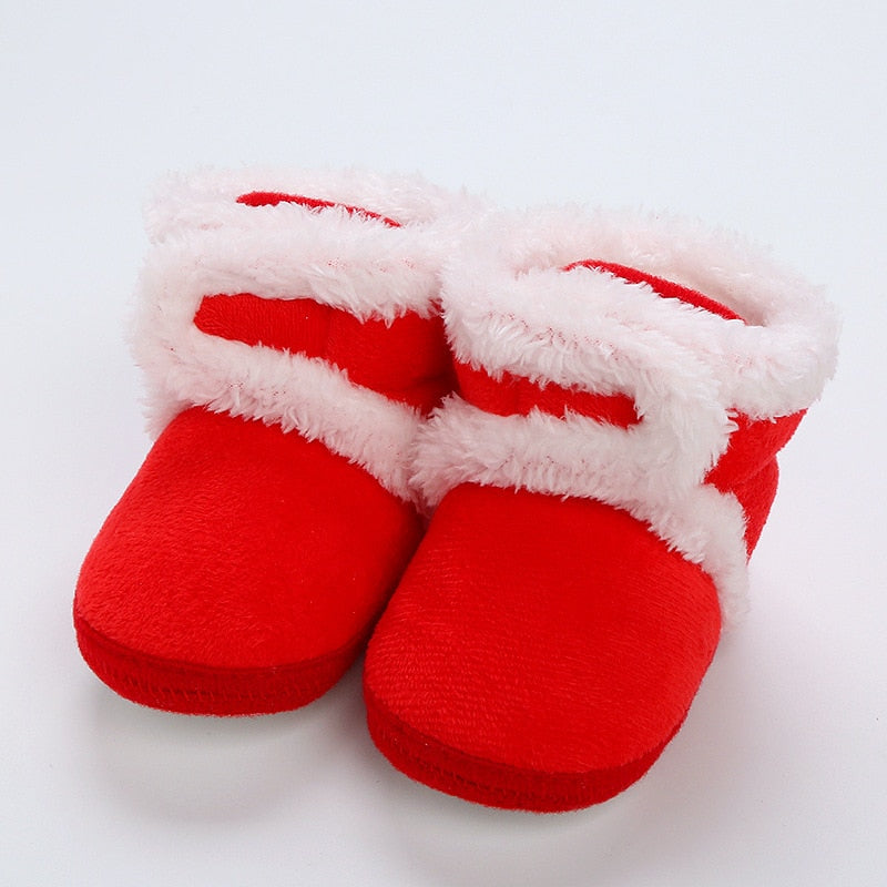 Newborn Baby Girls Boys Soft Booties Solid Pompom Snow Boots Infant Toddler Newborn Warming Shoes New Fashion Comfortable Shoes