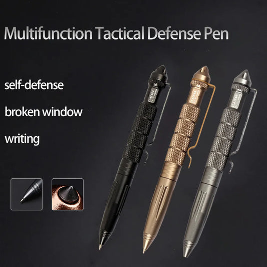 The finest stationery and office tools, elegance and luxury for multiple uses High Quality Multifunction Tactical Defense Pen School Student Office Portable Ballpoint Pens Glass Breaker Survival Tool Pen