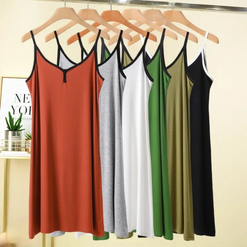 Spring/Summer  New Women's ,Nightdress Slip dress, Cotton Sling ,Nightdress Ladies ,Thin Dress ,Dress For Women