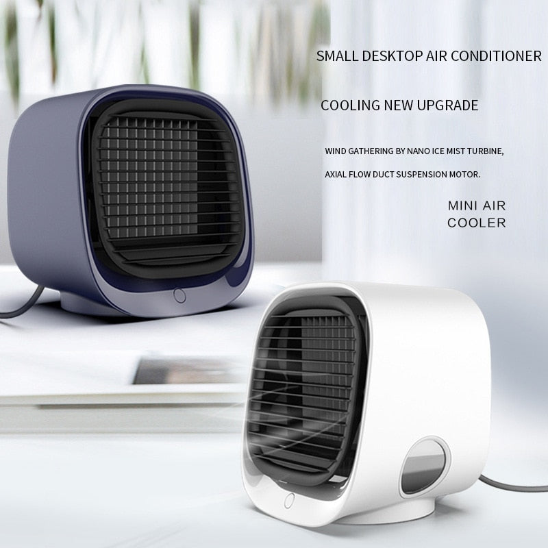 Mini Air Cooler USB Desktop Home Office Air Conditioner Fan Portable