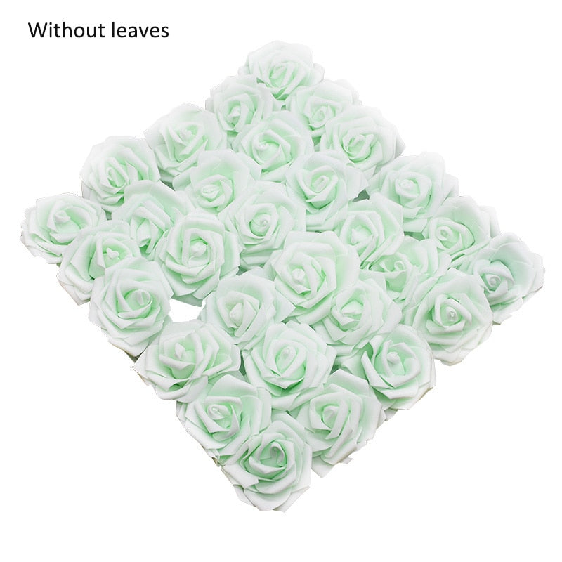 Rose Flowers Bride Bouquet Flower For Wedding Party Decorative Scrapbooking DIY Flower