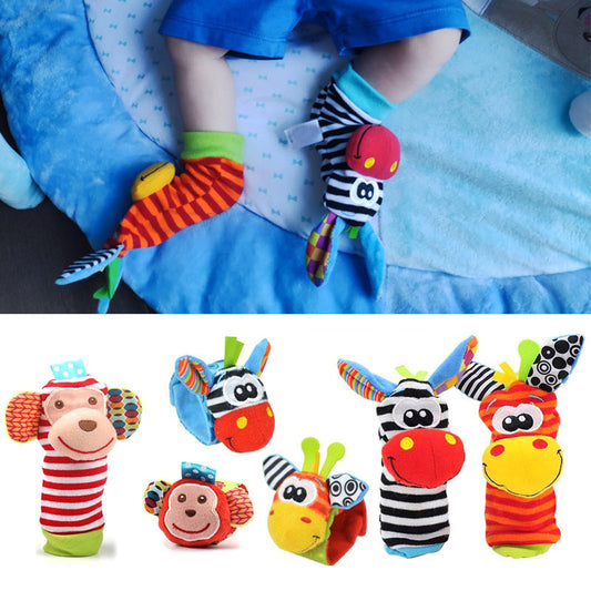 ADAM 0-12 Months Baby Toys  Socks Rattles Wrist Baby Rattles For Baby