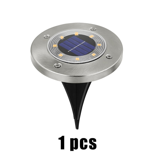 8 LED Outdoor Solar Garden \