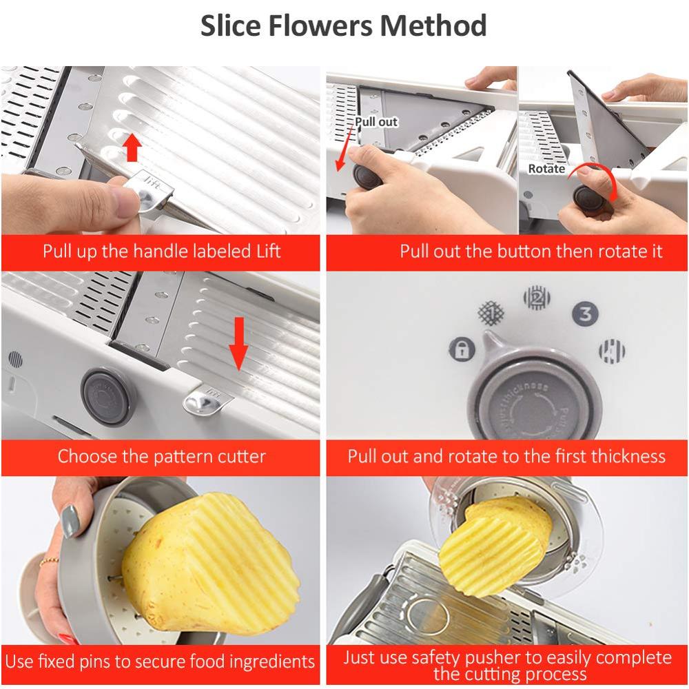 The vegetable cutter is distinguished by high quality