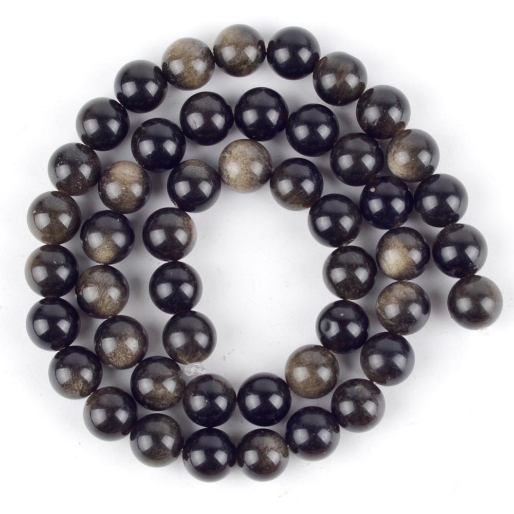 Obsidian Stone Beads