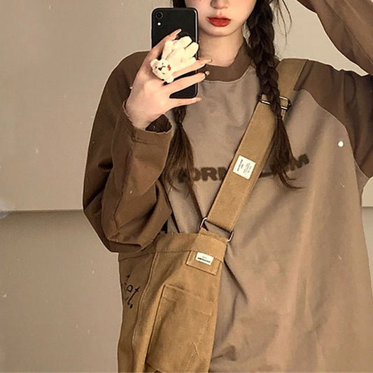 Maria @7 comfortable loose fit blouse Long Sleeve T-shirts