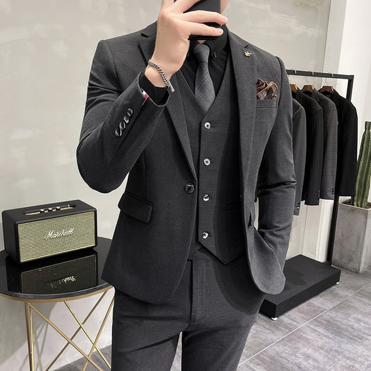 Men's wedding suit, slim business men's suit, office suit