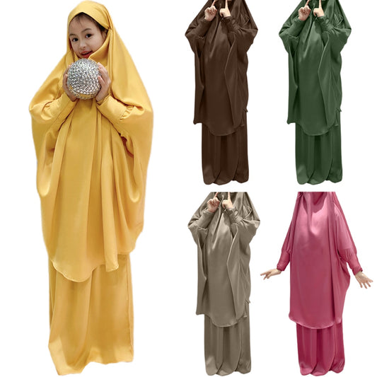 RETAL STAYLE & MORE  Girls Kids Muslim 2 Pieces Set Prayer