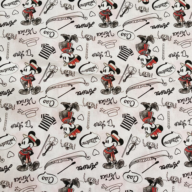 Wholesale Disney Cotton Fabric Per Half Meter Mickey