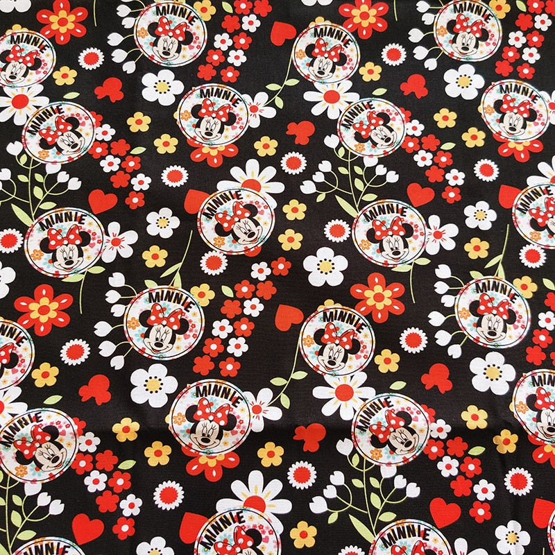 Wholesale Disney Cotton Fabric Per Half Meter Mickey