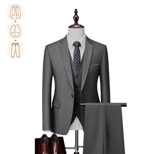 Men's wedding suit, slim business men's suit, office suit