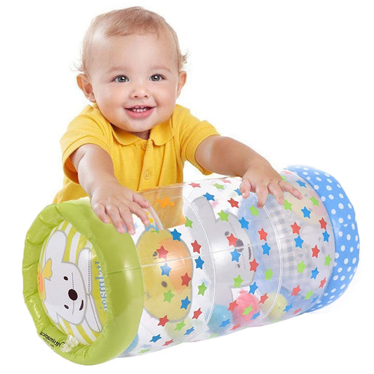 ADAM Crawling Roller Baby Toys With Rattle and Ball PVC Early Development Infant 6-12 M