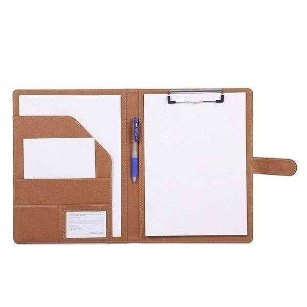 Multifunctional A4 Conference Folder Business Stationery Folder Leather Contract File Folders