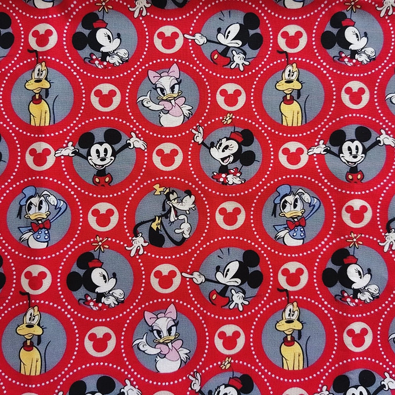 Wholesale Disney Cotton Fabric Per Half Meter Mickey