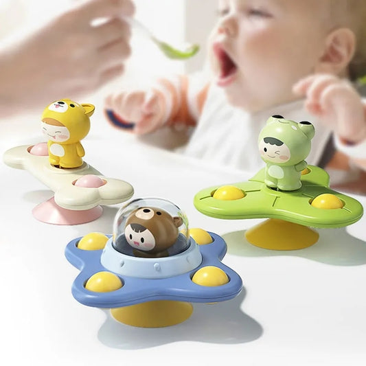 ADAM Toys 0 -12 Months Suction Cup Spinner Toys for 1 2 3 Years Old Boys Girls Kids