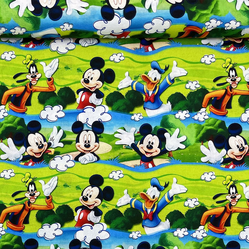 Wholesale Disney Cotton Fabric Per Half Meter Mickey